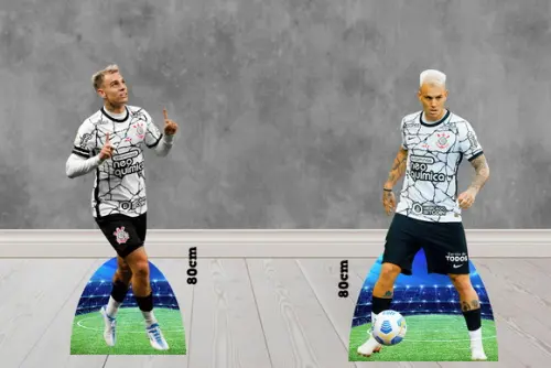 Display Jogadores Futebol Time para Decoração