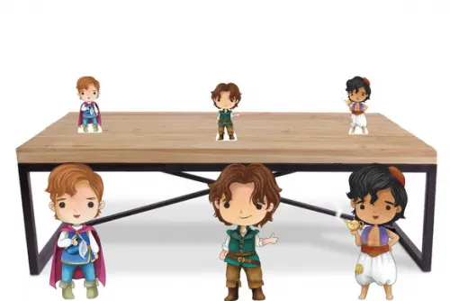 Display Kit Príncipes Cute para Decoração