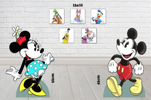 Display Kit Totem Minnie Vintage para Decoração de Festas