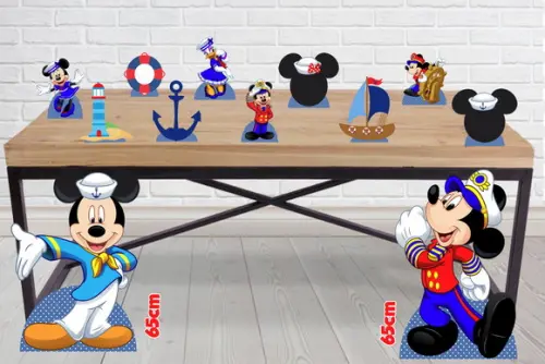 Display Mickey Marinheiro, Totem Enfeite de Aniversario