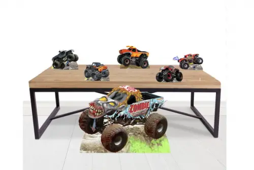 Display Monster Jam Zombie Totem para Decoração de Mesa