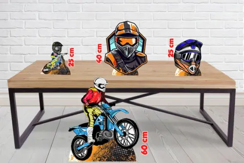 Display Moto Cross para Decoração