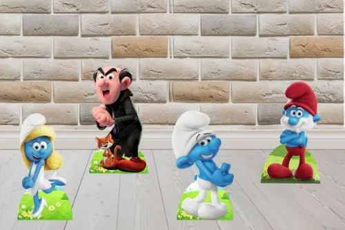Display os Smurfs Totem Decorativo