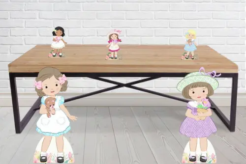 Display para Decoração Casa de Boneca
