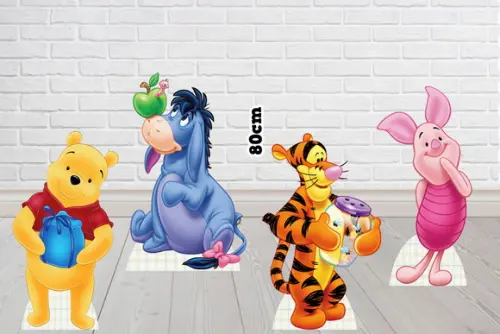 Display para Decoração Ursinho Pooh com 80cm