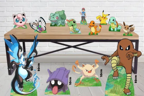 Display Pokemon para Decoração de Festa
