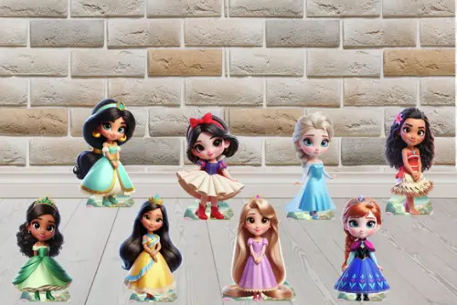 Display Princesas 3d Meninas Decoração