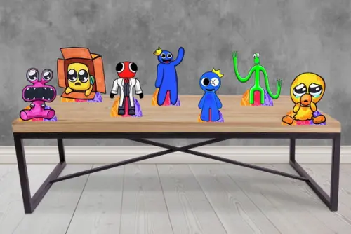 Display Rainbow Friends para Decoração