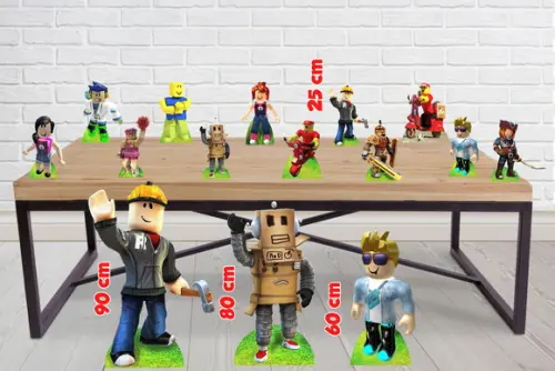 Display Roblox, Totem 90 cm Decorativo para Festa