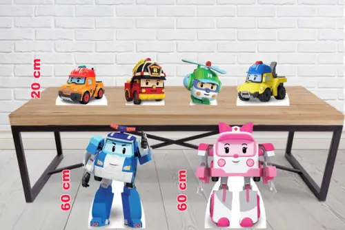 Display Robocar Poli e Displays de Mesa