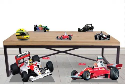 Display Senna Formula 1 para Decoração de Mesa