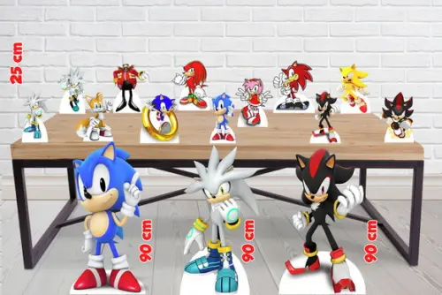 Display Super Sonic, Totem Enfeite de Aniversario