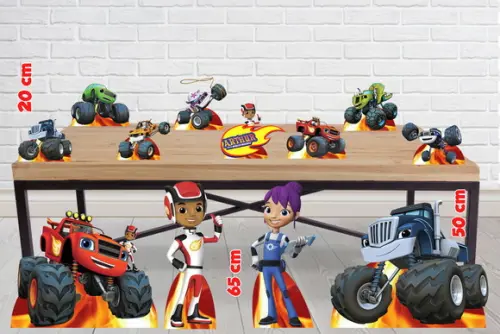 Displays Blaze Monster Machine Enfeite para Festa
