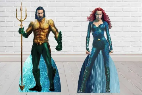 Kit Display Totem Aquaman e Mera de 100 cm