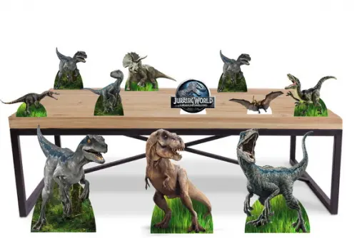 Kit Festa Jurassic World Diplays de Chão e Mesa 90 cm
