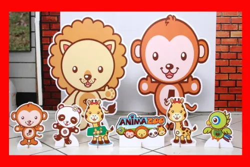 Kit Totem Chão Animazoo e Displays de Mesa