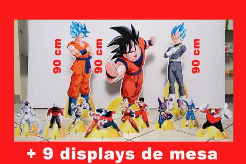 Kit Totem de Chão Dragon Ball Super e Displays de Mesa