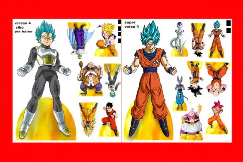 Kit Totem de Chão Dragon Ball Super e Displays de Mesa