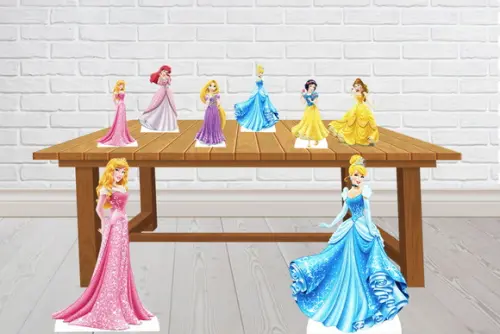 Kit Totem Princesas Pára Decoração