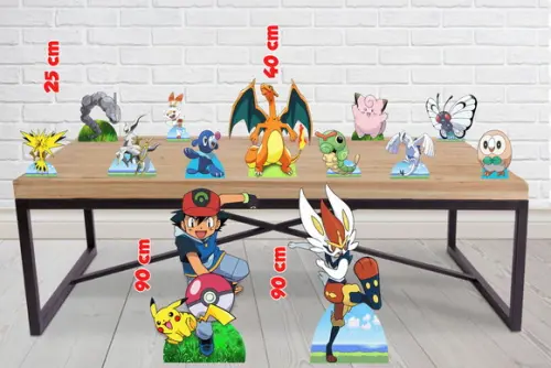 Kit Totens de Pokemon 90 cm e Displays de Mesa