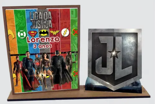 Lembrancinh Liga da Justiça10 Unidades Porta Retrato