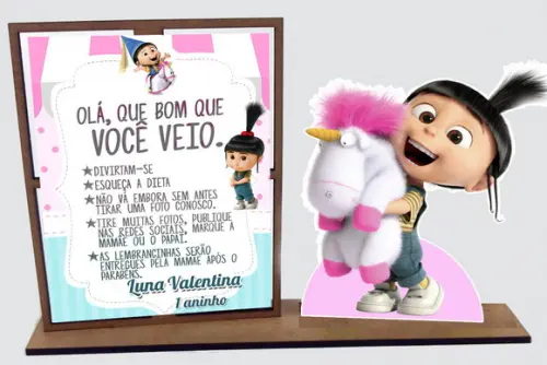 Lembrancinha Agnes (meu Malvado Favorito) com 10 Unidades