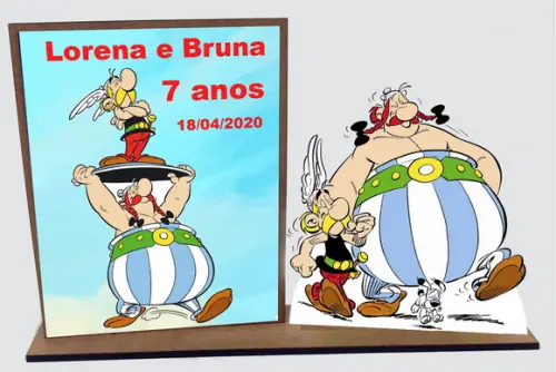 Lembrancinha Asterix 10 Unidades Porta Retrato
