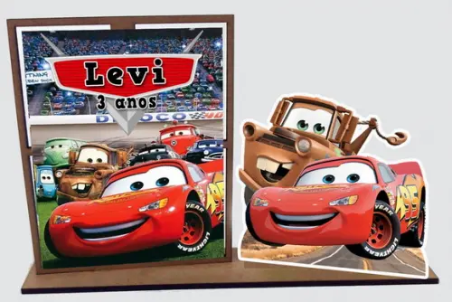 Lembrancinha Carros Mcqueen, com 10 Unidades Porta Retrato