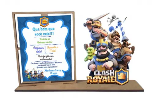 Lembrancinha Clash Royale , Porta Retrato com 10 Unidades