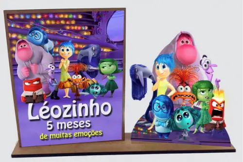 Lembrancinha Divertidamente, com 10 Unidades Porta Retrato