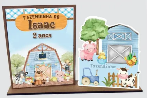 Lembrancinha Fazendinha 10 Unidades Porta Retrato