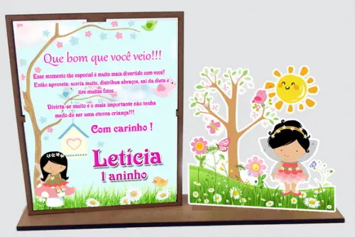 Lembrancinha Floresta Encanta ,porta Retrato com 10 Unidades