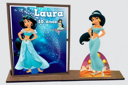 Lembrancinha Jasmine, com 10 Unidades Porta Retrato