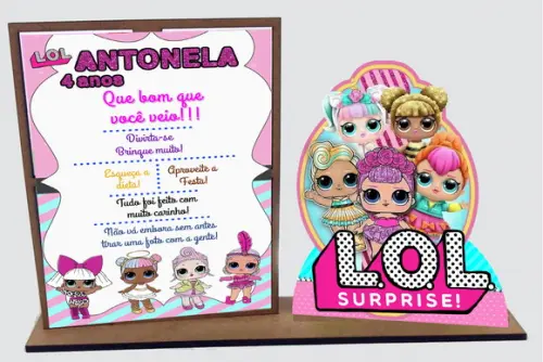 Lembrancinha Lol, com 10 Unidades