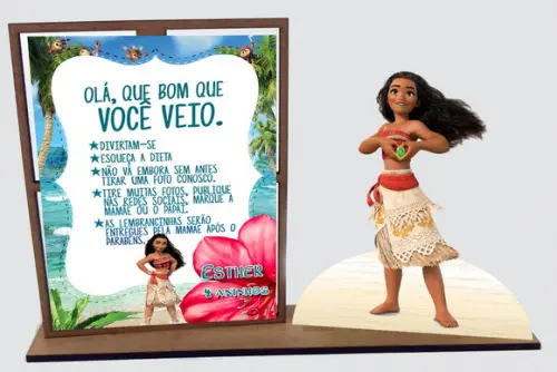 Lembrancinha Moana Filme , com 10 Unidade Porta Retrato