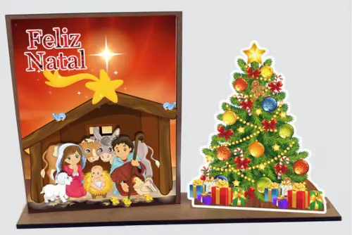 Lembrancinha Natal , Porta Retrato com 10 Unidades