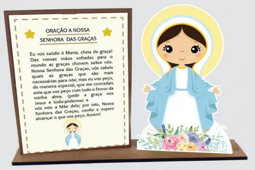 Lembrancinha Nossa Senhora das Graças , com 10 Unidades