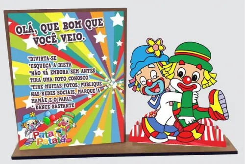 Lembrancinha Patati Patatá, com 10 Unidades Porta Retrato