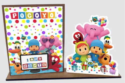 Lembrancinha Pocoyo, Porta Retrato com 10 Unidades