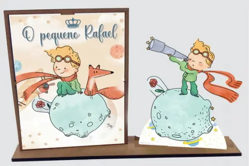 Lembrancinha Pequeno Principe Aquarela com 10 Unid