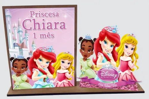 Lembrancinha Princesa Cut 10 Unidades Porta Retrato