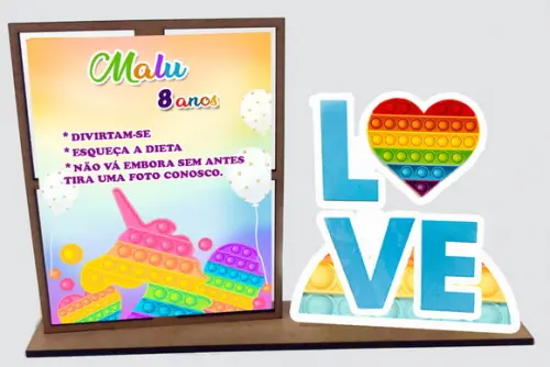 Lembrancinha Pop It , com 10 Unidades