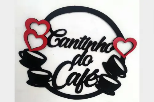 Painel Cantinho do Cafe em Alto Relevo