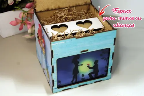 Presente Criativo Abajur Pedido de Casamento
