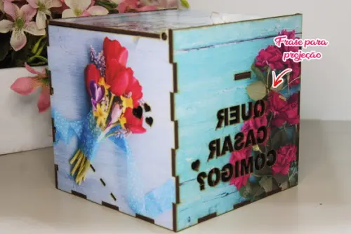 Presente Criativo Abajur Pedido de Casamento