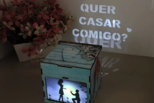 Presente Criativo Abajur Pedido de Casamento