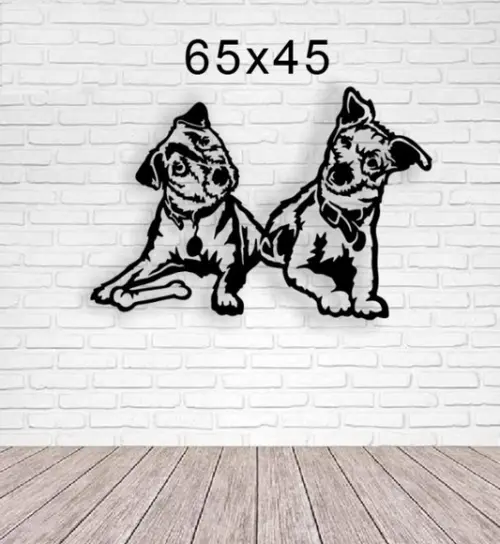 Quadro Cachorro, Painel Decorativo 150x60