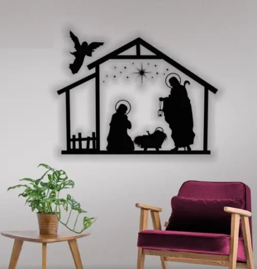 Quadro Painel Decorativo Presepio Natal