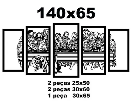 Quadro Santa Ceia, Painel Decorativo