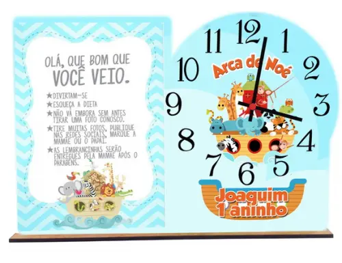 Relogio Arca de Noé com 5 Unidades